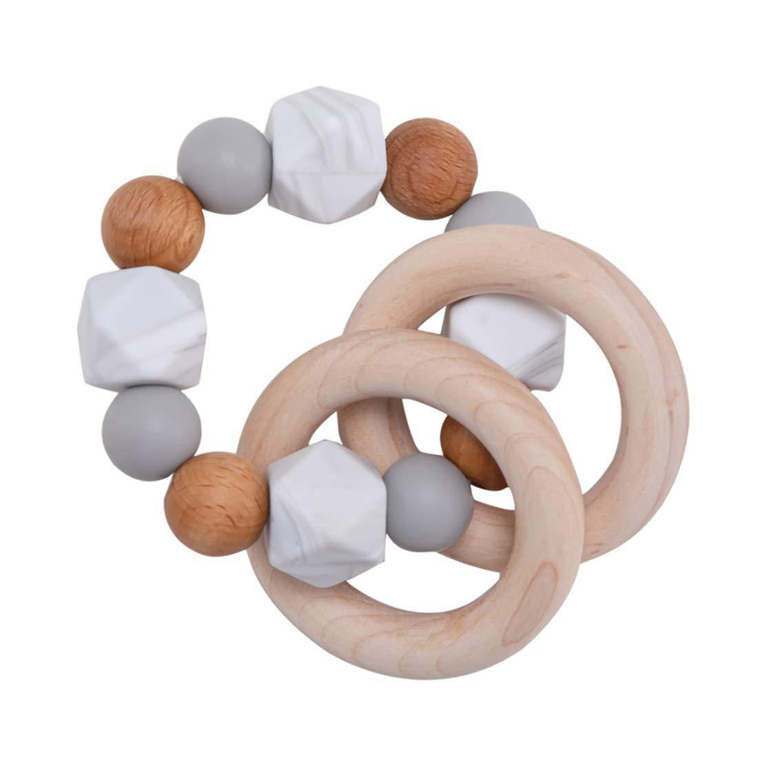 Wholesale Beech Wood Silicone Baby Molar Stick